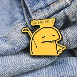 Colorful Cartoon Slime & Paperclip Enamel Pin Set - Fun Lapel Badges (Style)