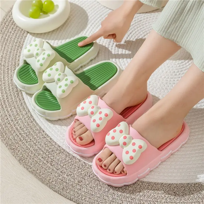 A96 Summer ladies' cute platform slippers thick-soled non-slip high-heeled home sand slippers for indoor and outdoor casual b