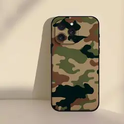 Camouflage Pattern Matte Soft Silicone Phone Case Cover - iPhone 15 Pro (Z1)