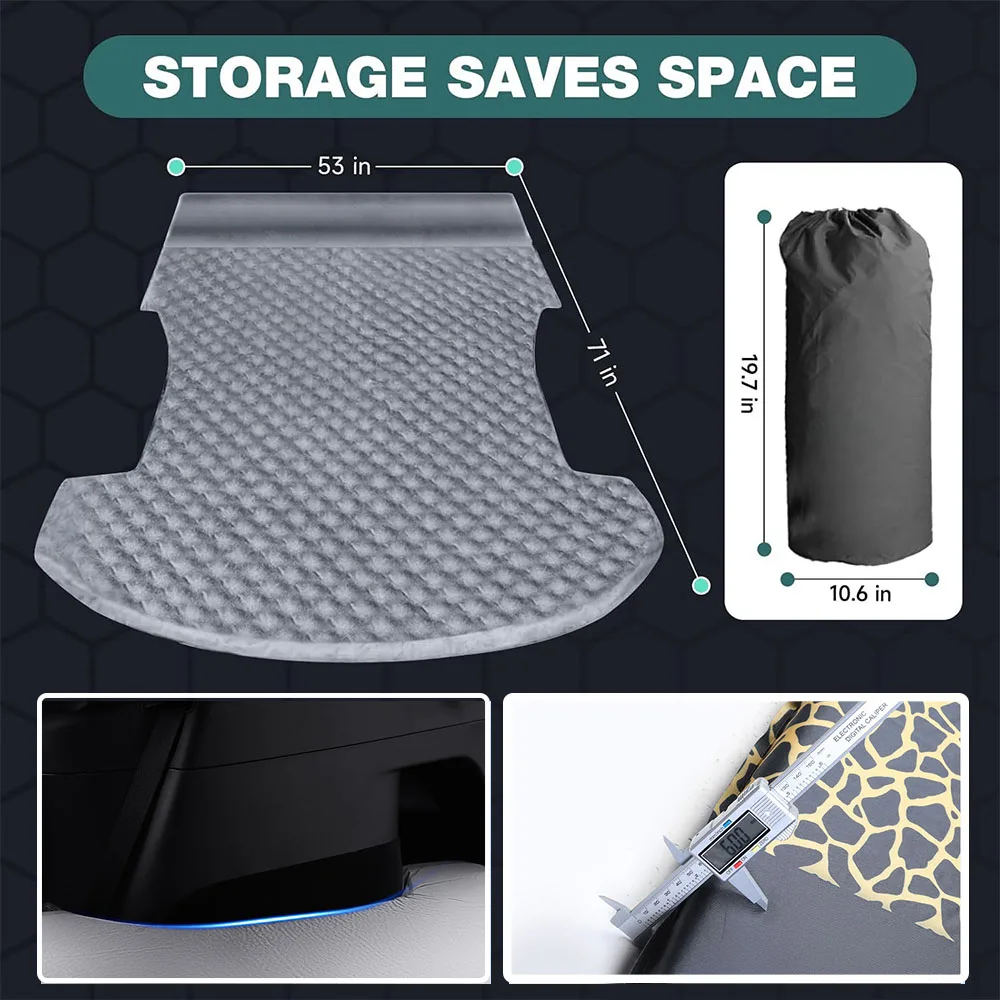New Car Air Inflation Mattress For Tesla Model Y Juniper SUV Trunk Inflatable Pad Sleeping Mat Air Bed Travel Camping