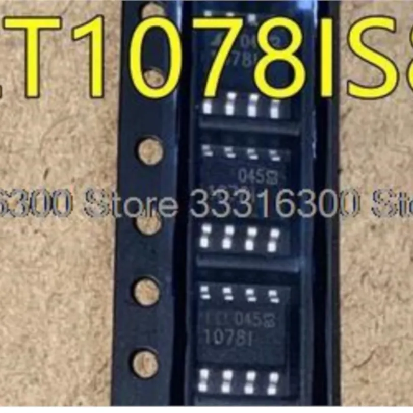 새로운 LT1078IS8 LT1078I 1078I SOP8 정밀 연산 증폭기 칩, 10 개