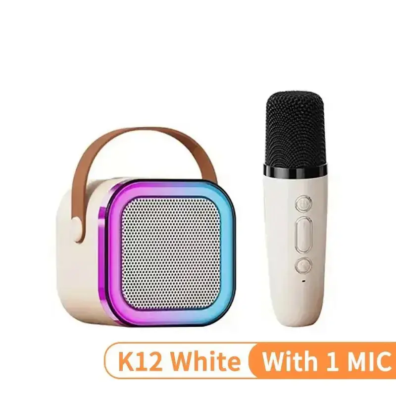 K12 Wireless Bluetooth Speaker with 2 Microphone RGB Portable Music Player Karaoke Machine for  Family Singing Children's Gifts - Image 7