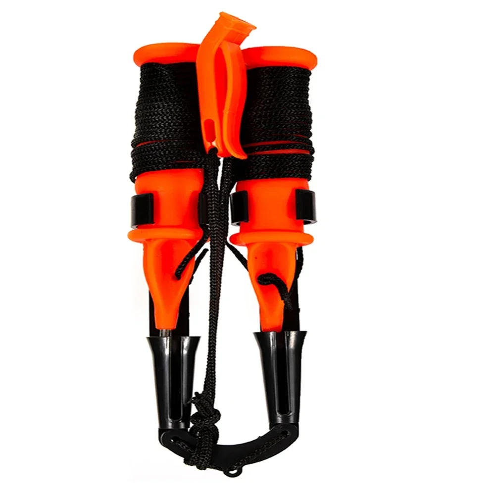 קרח דיג טופר קרח מרצע דיג מפסק תרגיל קרח דיג להרים אזמל בטיחות חיים חיסכון יד כלי משרוקית שרוך