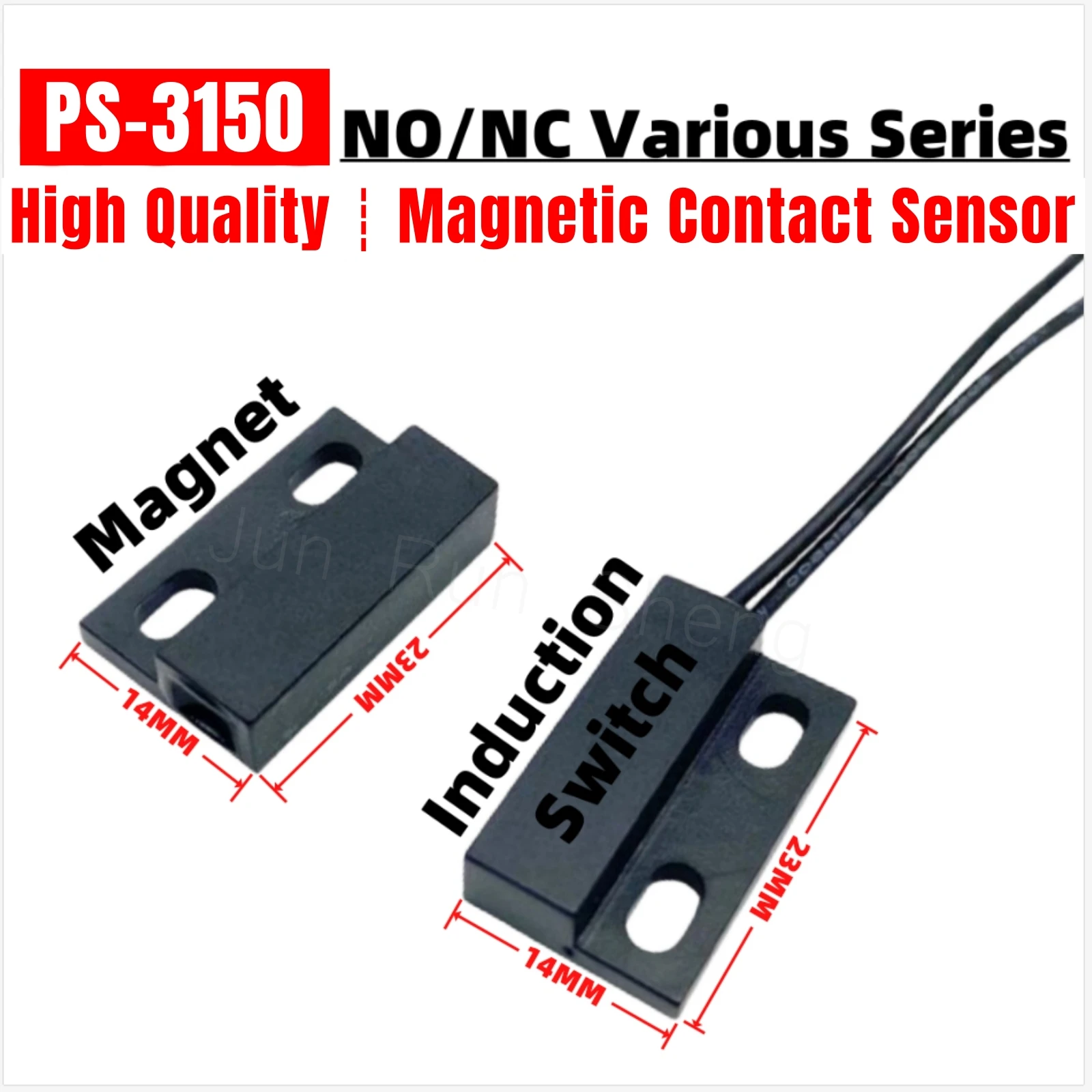 High Quality PS-3150 Magnetic Contact Reed Switch Normally Open Normally Closed N/O NC 23MM PS 3150 Door Window Induction Sensor