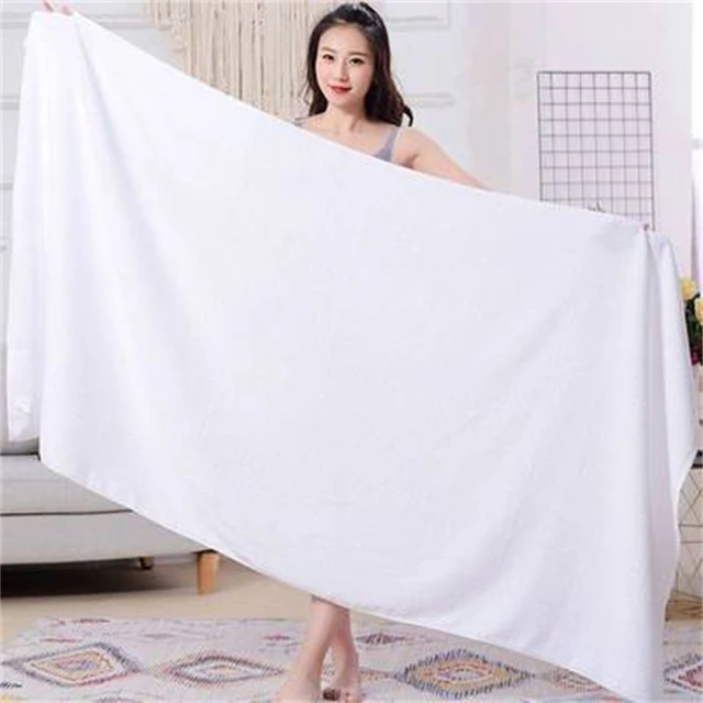 80*180/100*200cm White Large Bath Towel Thick Cotton Shower Towels Home  Bathroom Hotel Adults Toalha de banho Serviette de bain - AliExpress