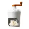 Ice Crusher Machine Manual Rotary Crushed Ice Maker for Party, Bars, Restaurants Lightweight Built in Spring Press Portable 5