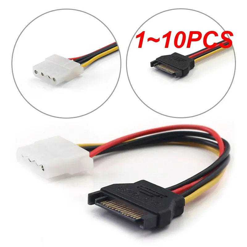 1~10PCS 15-pin sata Apaállat hogy molex Jászkeszeg 4-pin Nőnemű Adapter kiterjesztése áram Telefonzsinór számára Számítógépes Optikai Meghengerget Csatlakozódarab áram Telefonzsinór