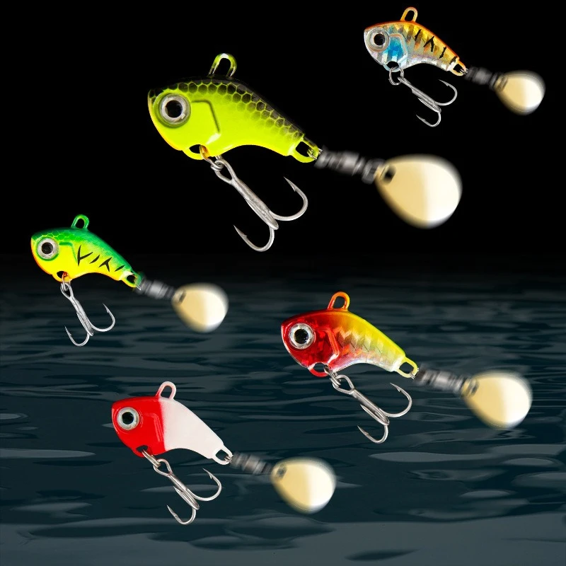 1 Stück Weitwurf-Vib-Wobbler mit Jighead, vibrierender Daumenköder für Süß- und Salzwasser-Meeresangeln, Spinnerbait-Angelzubehör – Detail 16