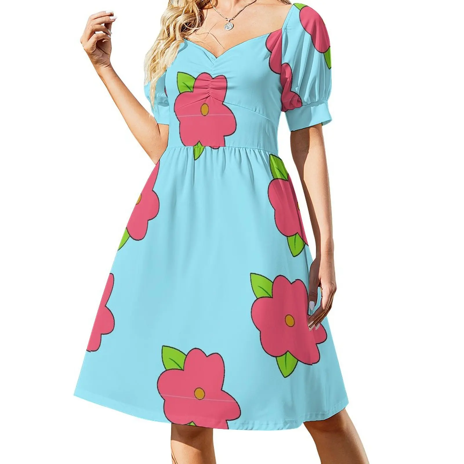 thumbnail image 1 of Vestido Homer's Fat, vestido de manga corta, vestido de mujer, vestidos de noche para mujer, 1 of 7
