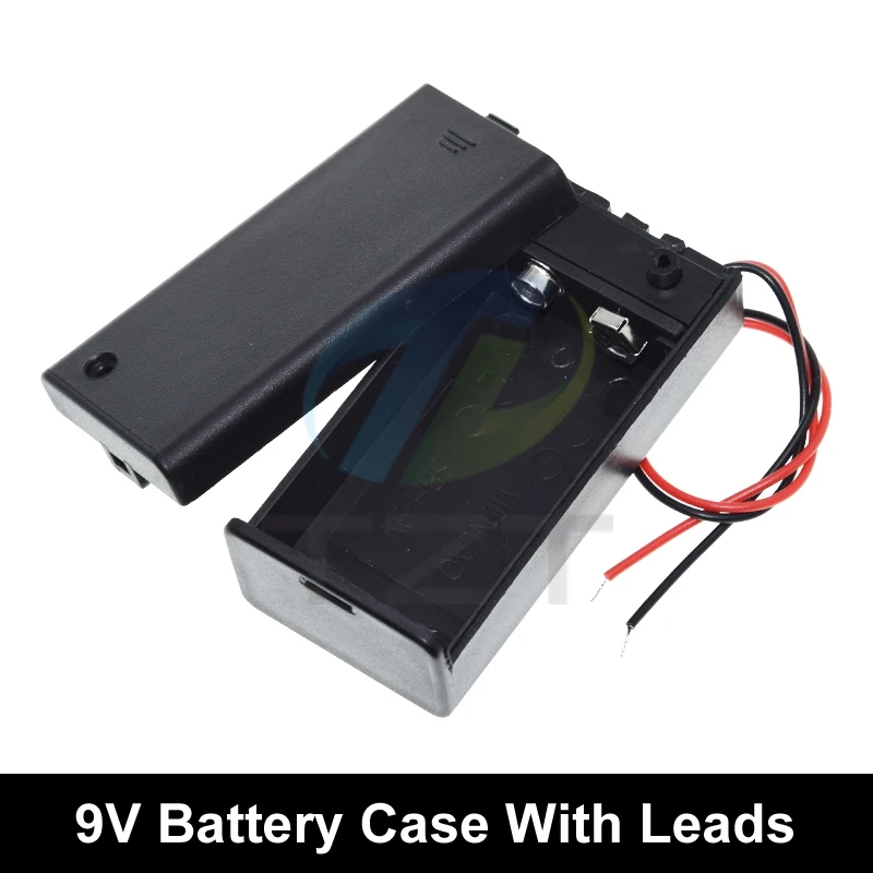 Custodia Per Batteria, Custodia Per Batteria PP3 Da 9 V, Custodia Per Batteria Con Coperchio E Interruttore, Custodia CC Con Copertura Per Interruttore ON/OFF Del Cavo, Utensili Per Apparecchiature