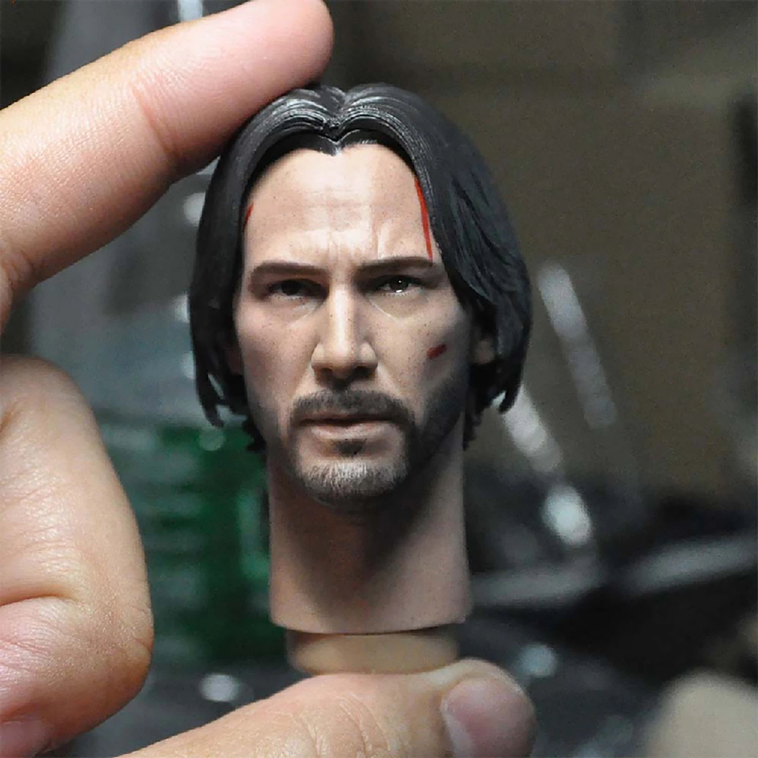 

1/6th Gangster Killer Man Keanu Reeves Head Carving Model For 12" Hot Toys Action Figure