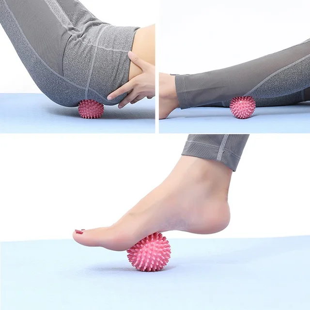 1PC durable PVC prick massage ball trigger point exercise fitness hand and foot pain relief plantar fasciitis relief hedgehog ba 6