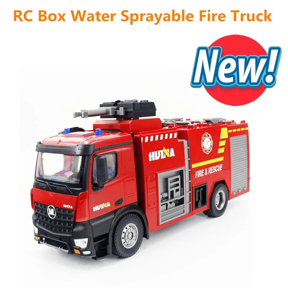 

Large Size Electric Remote Control Fire Truck Toy Simulation Water Spray Engineering Vehicle With Lighting And Sound Effects
