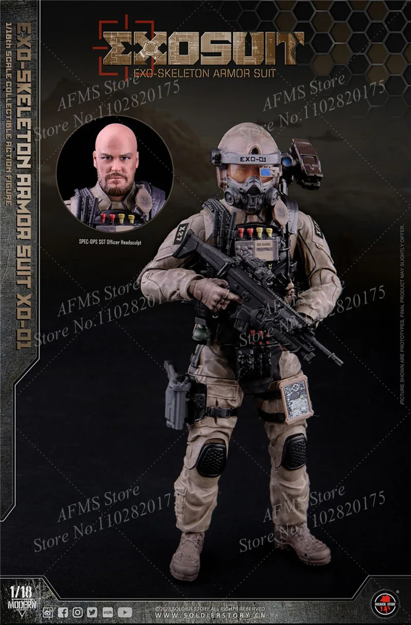 ミリタリー SoldierStory SSE001 1/18Armor Suit XO-01 Soldierstory 1/18 EXO armored suit XO-01 SSE001 Action