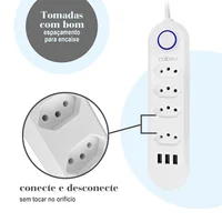 USB socket, electric extension, power socket adapter, electric extension, Brazil extension socket, Brazil line filter, COIBEU 5