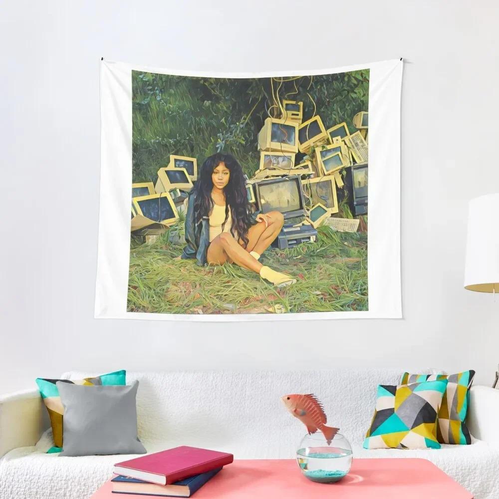 

SZA Painting Tapestry Cute Room Decor Wall Hanging Wall Aesthetic Room Decoration Tapestry