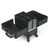 Aluminum Alloy Trolley Makeup Box Large-capacity Portable Texture Tool Box Semi-color Professional Trolley Cosmetic Case 2