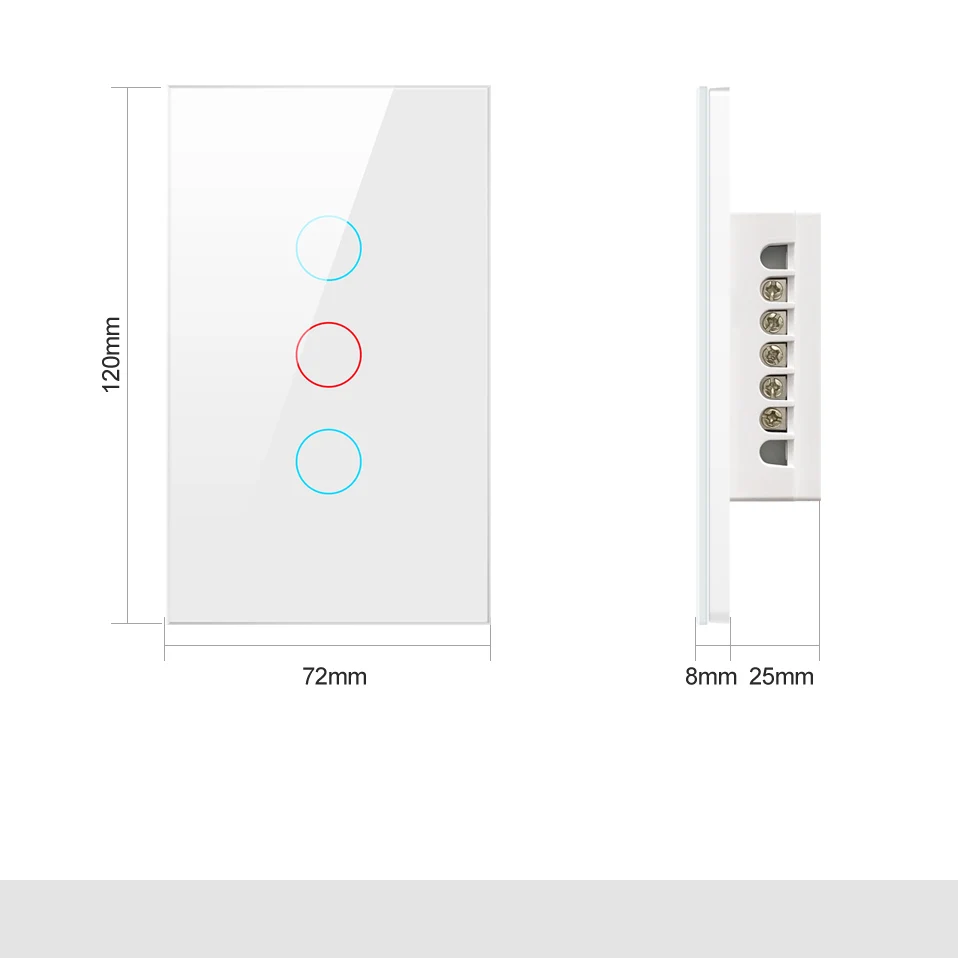 AVATTO Tuya WIFI/Zigbee Smart Light Switch Neutral Wire Required Wall Touch Switch Work With Alexa Google Home smart switch smart switch module