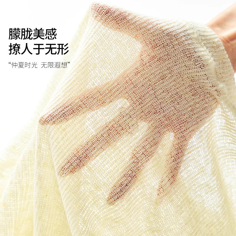 Cotton Linen Sunscreen T Shirts for Women