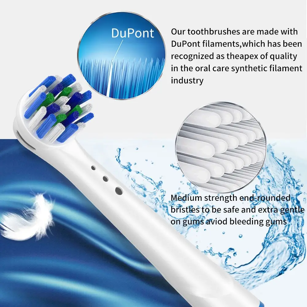 Replacement Brush Heads CrossAction Multi Angle Spare Dental Nozzles for Oral B Braun Electric Toothbrush D12/D16/DB4010/DB4510 5