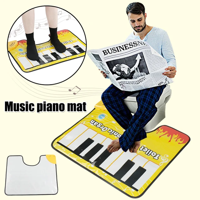 Tapis de sol pour Piano en pot, salle de bains, amusant