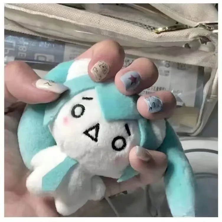 Hatsune Miku Anime Kawaii Mini Q Version Student School Bag Plush Doll Pendant Keychain For Friends