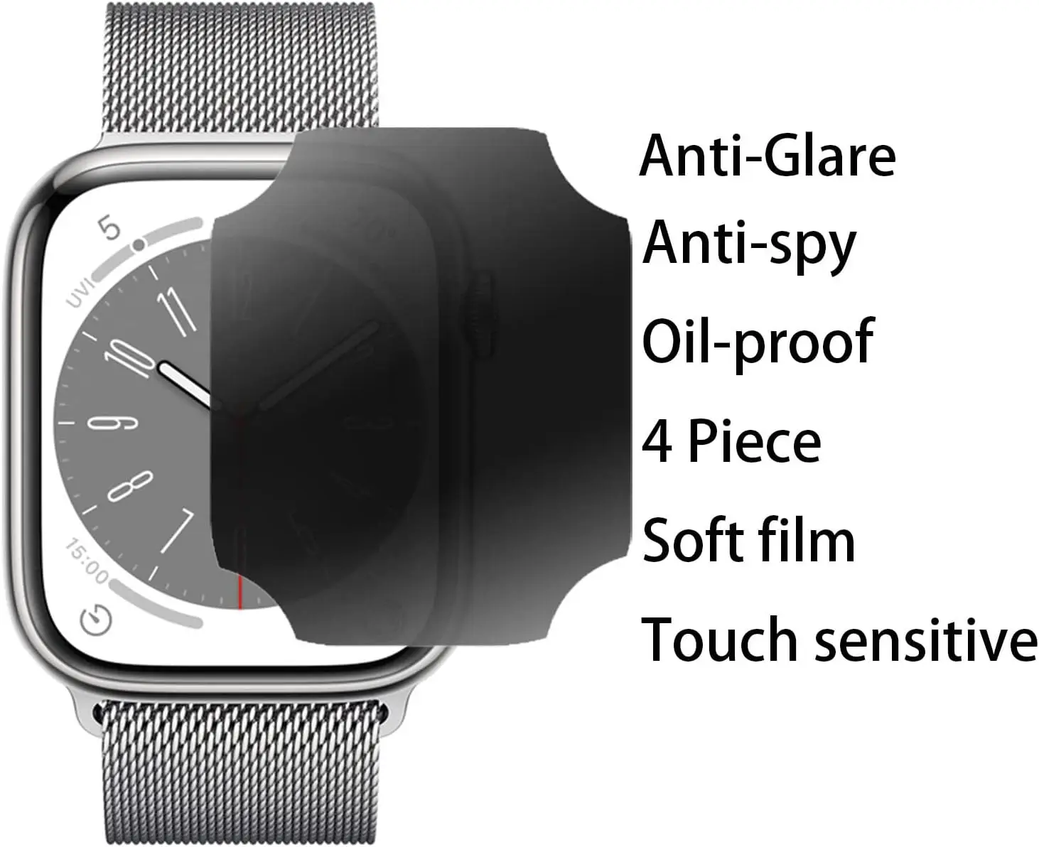 Premium Privacy Hydrogel Screen Protector for Apple iWatch - 3 Pack