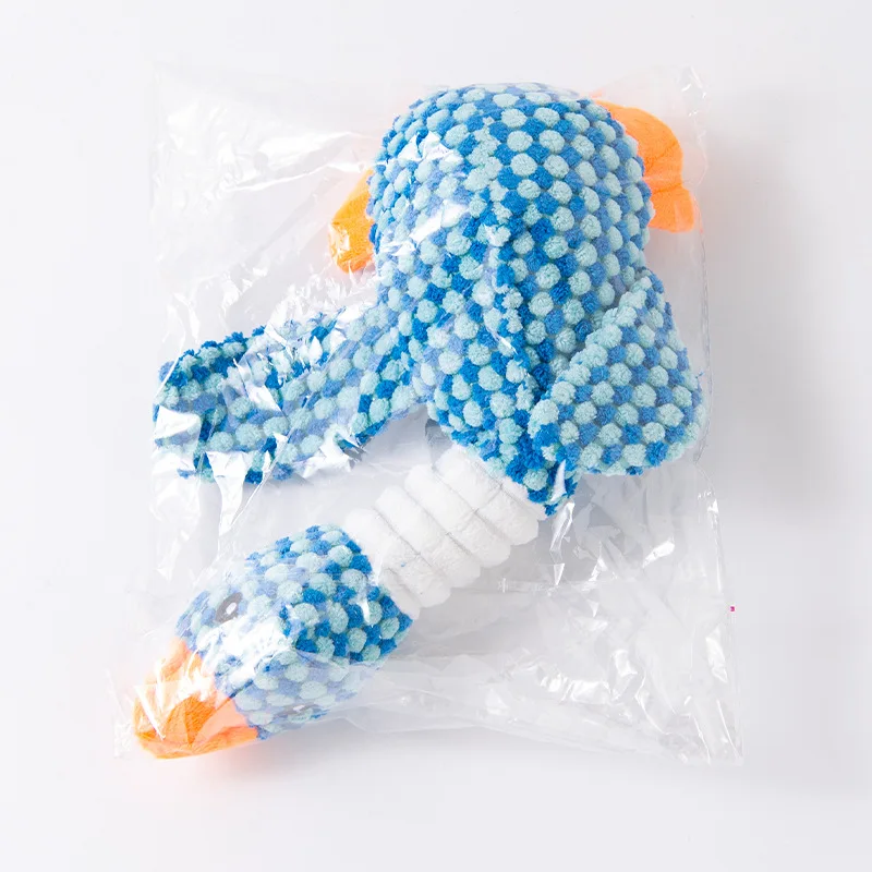 Plush Goose Dog Toy - Chew  Squeak Toy for Small to Large Dogs and Cats