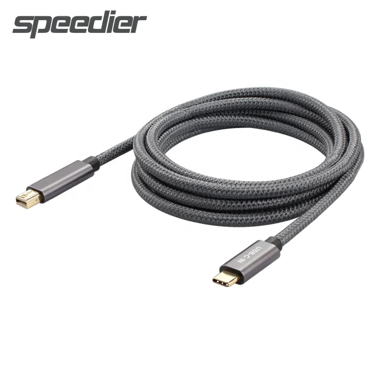 Nuovo Cavo Intrecciato Da 4K 60Hz Da Usb Tipo C A Mini Displayport (Non Tb2) Cavo Da Tb3 A Mini Displayport Per Usb C Macbook