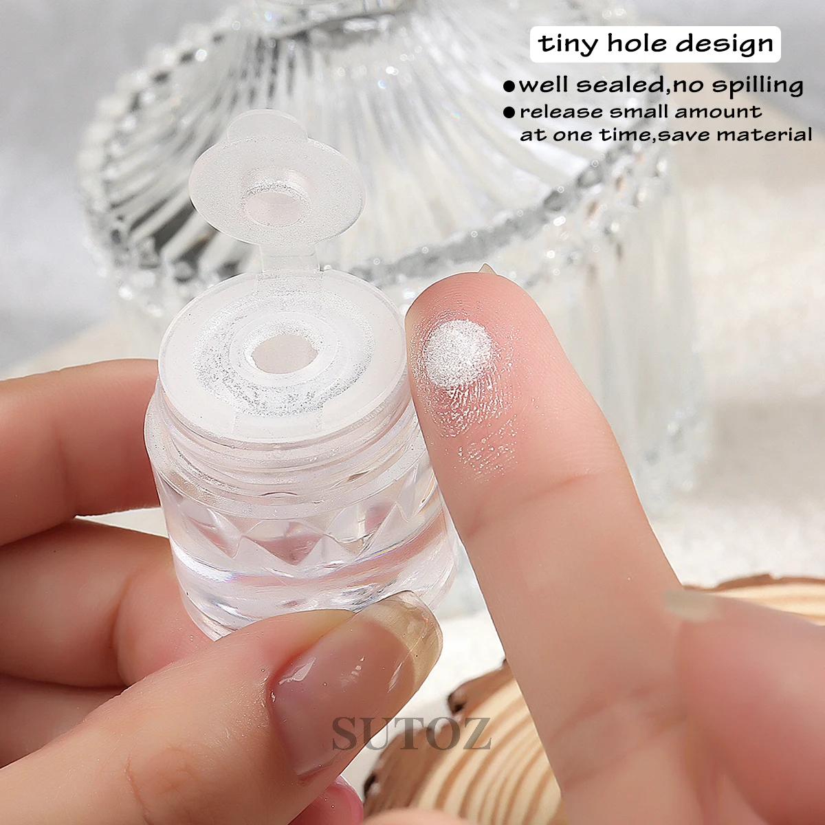 Pearl Chrome Nail Powder Fine Glitter Moonlight Rub Dust Mirror Effect Pigment For Pearlescent Nails Manicure Paillette NTZ-TKZ nail powder nail glitter nail pigment nail decoration nail decorations