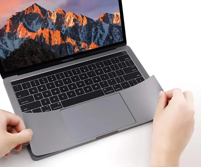 Для MacBook 2023 Air 15 A2941 13 M2 A2681 Pro 14 16 M3 наклейка защитная пленка для рук защитная крышка для отдыха + трекпад/корпус Защитная кожа 4