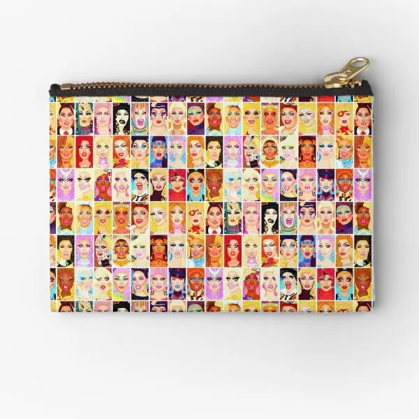 

Drag Queen Royalty Zipper Pouches Wallet Storage Money Pure Key Underwear Cosmetic Men Coin Women Bag Panties Pocket Socks
