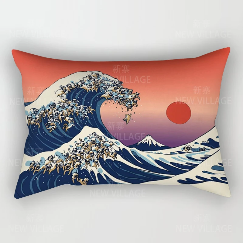 Home autumn decoration Oil painting style pillow cushion cover decorations throw pillow cover 30*50 pillowcase 30x50 40x60 50*70 6