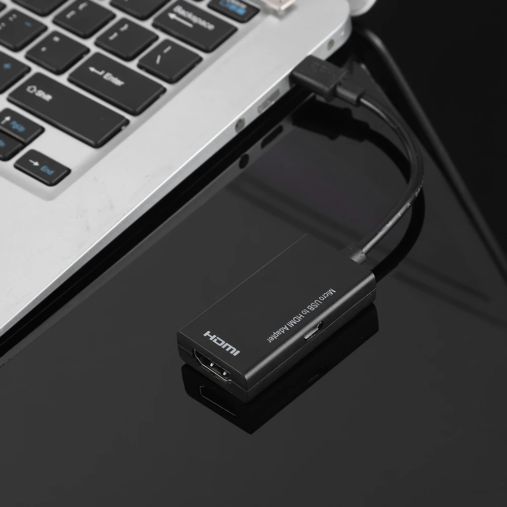 1080P 마이크로 USB-HDMI 어댑터 안드로이드용 8채널 스테레오 사운드 5핀 HDMI 비디오 어댑터