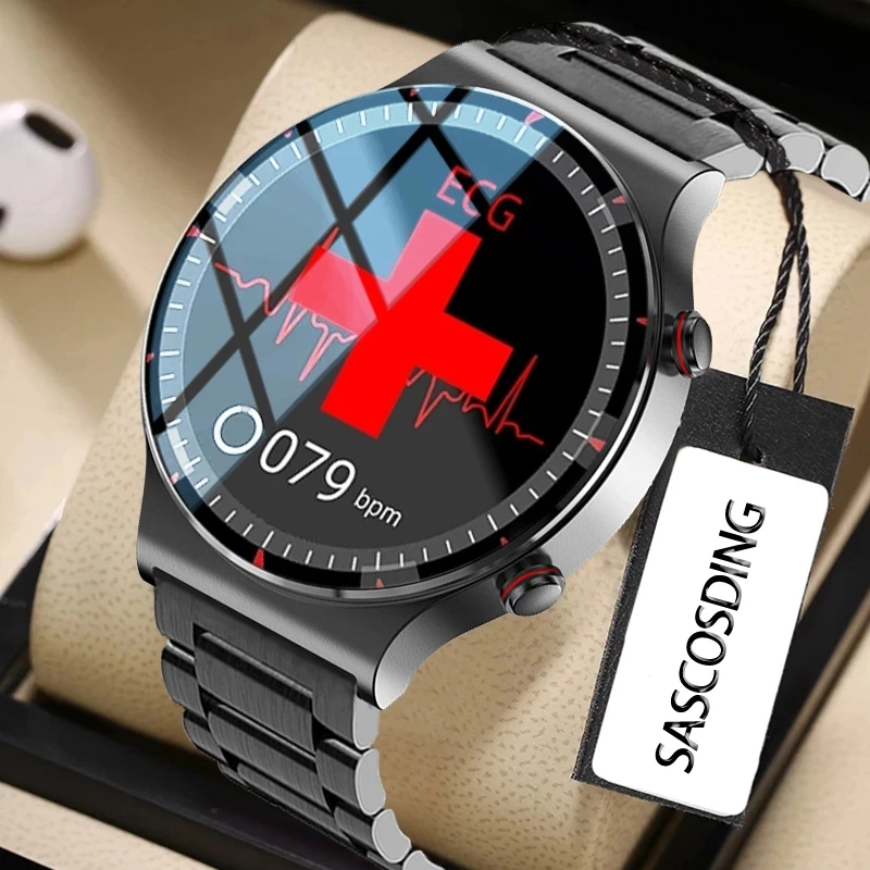 New Medical Grade Health Monitoring Ppg + Ecg Men Women Smart Watch Men