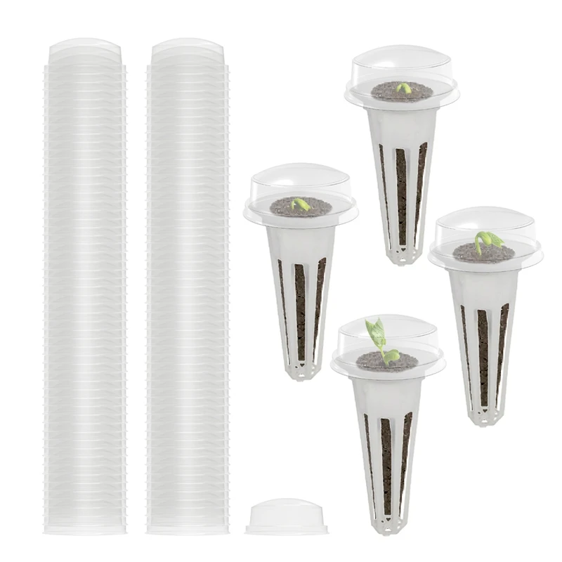 30-100Pcs Copertura Idroponica Della Piantina Della Pianta Per La Copertura Di Germinazione Della Verdura Della Pianta Del Sistema Di Coltivazione Fuo