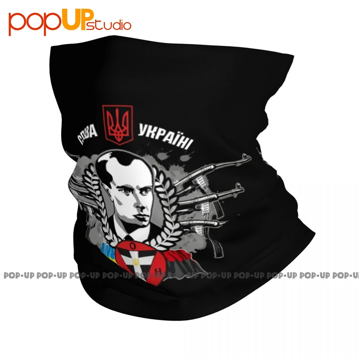 Maschera Per Il Viso Della Sciarpa Della Bandana Della Ghetta Del Collo Dell'Esercito (Stepan Bandera) Ucraino