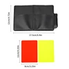 1PC 2PCS 3PCS Football Red And Yellow Card Set Referee Tool With Leather Wallet And Pencil Recording Paper Warning and  Cards 6