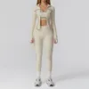 Yoga Set 2/3PCS Sports Outfits Women Clothes Fitness Tracksuit Gym Legging Workout Long Sleeved Female Bra Yoga Suit Sportswear 6