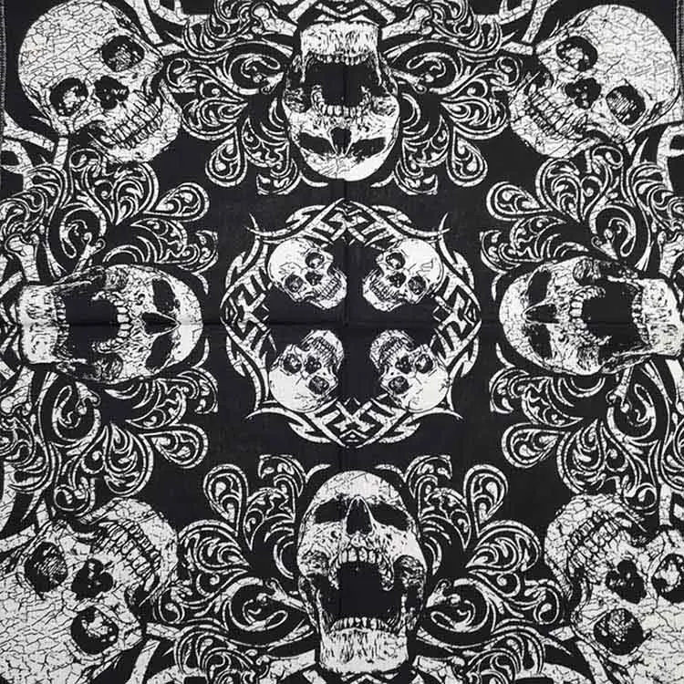 Cycling Bandana Bandana Headscarf Cotton Bandana Camouflage Bandana Motorcycle Bandana Multifunctional Bandana Bandana Neck Cover 100% Cotton Skull Bandana Scarf For Women Men Boys Girls