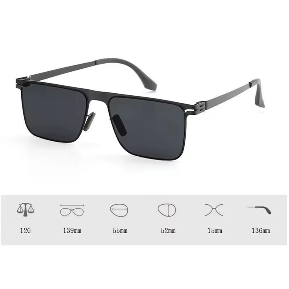 Men Driving Sunglasses Polarized Sun Glasses Ultra Light Driver Shades Anti-Ultraviolet Glare Sun Glasses Ultra-Thin Uv400 New