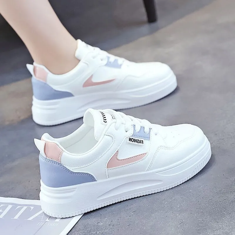 Women's Platform High Top Sneakers Casual Vulcanized Sport Shoes Fashion White Shoe for Woman Autumn Winter Flats Shoes women shoes