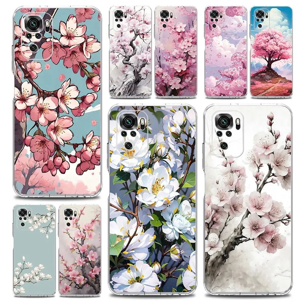Cherry Blossom Tree Clear Phone Case Cover