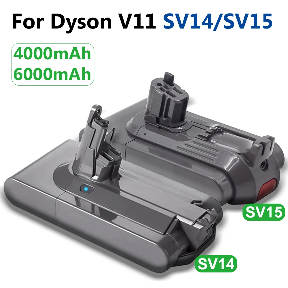 

25.2V 6000mAh Li-ion Battery For Dyson SV14 SV15 Vacuum Cleaners Fluffy V11 Absolute Extra V11 Absolute V11 Animal 970145-02