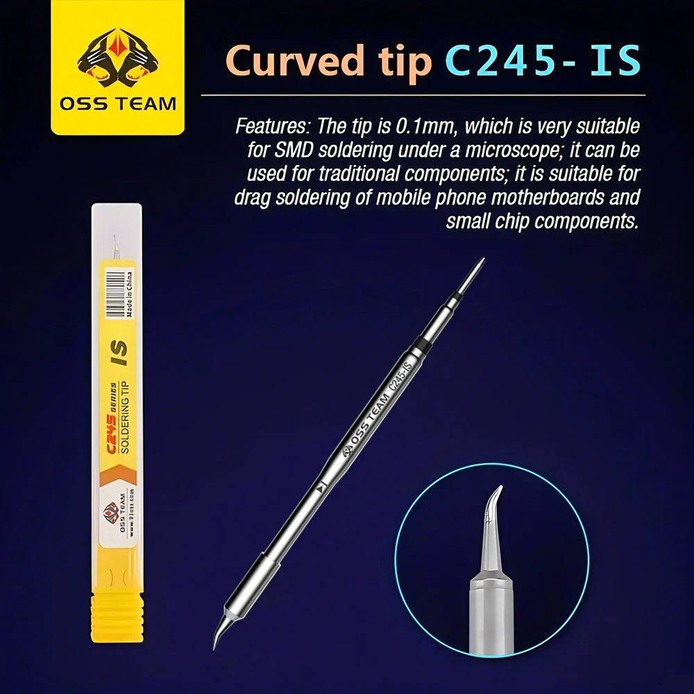 OSS C210 C245 Soldering iron tip For JBC HS-02 T80 Soldering Iron Universal Comp