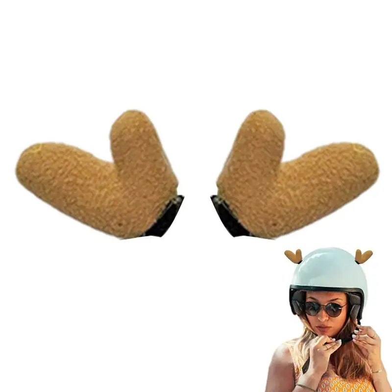 Cappello Rigido Da Bicicletta Decorazioni Natalizie 2 Pezzi Ornamenti Di Peluche Antler Per Decorazioni Natalizie Carine Per Snowboard Sci Biking