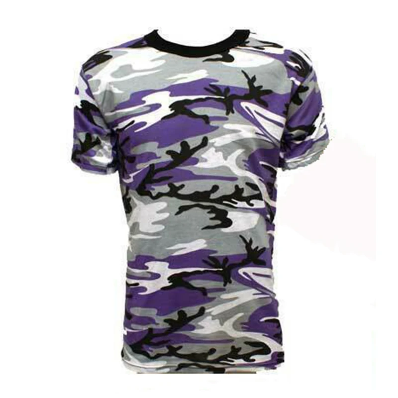 Men Military Style Camo T Shirts Summer Streetwear Tops