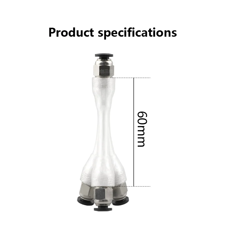 BambuLab 3D 프린터용 공압 커넥터, BambuLab P1P P1S X1C 커넥터, 3 in 1 Bowden 커플러, M10, PC4-10 OD 4mm