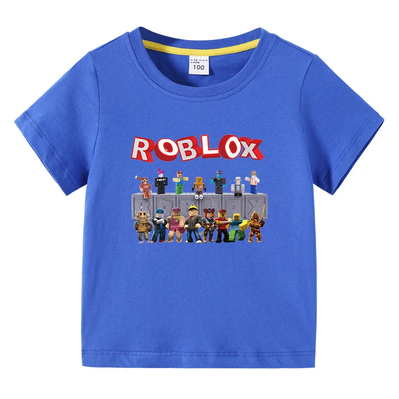 2023 Robloxing kid T-shirt Boys Game Sports Cotton T-shirt Child