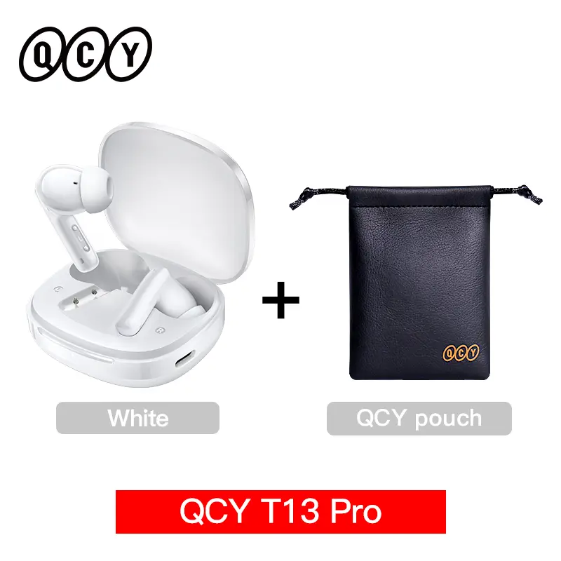 QCY T13 Pro HT23 Adaptive ANC Wireless Earbuds 13mm Drivers Powerful Bass 50dB Hybrid ANC Bluetooth 6.0 Earphones 6 Mics ENC 47H - Image 8